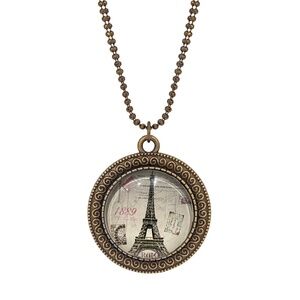 NWT Handmade One-of-a-Kind Eiffel Tower Pendant Necklace